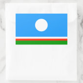 Sakha Flag Rechteckiger Aufkleber (Tasche)