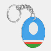 Sakha Flag Schlüsselanhänger (Vorderseite links)