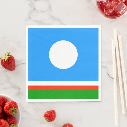 Sakha Flag Serviette (Beispiel)