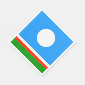 Sakha Flag Serviette (Ecke)