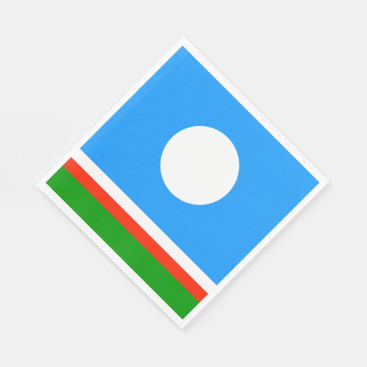 Sakha Flag Serviette (Ecke)