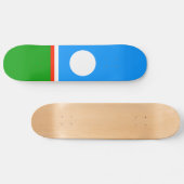 Sakha Flag Skateboard (Horizontal)