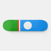 Sakha Flag Skateboard (Horizontal)