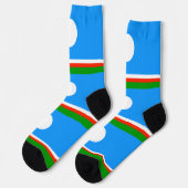 Sakha Flag Socken (Linkes Detail)