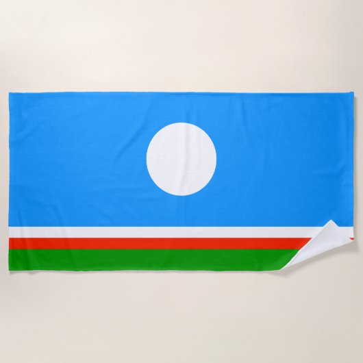 Sakha Flag Strandtuch (Vorderseite)