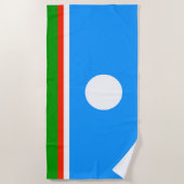 Sakha Flag Strandtuch (Vorderseite)