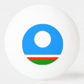Sakha Flag Tischtennisball (Rückseite)