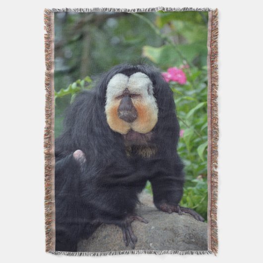 Saki Monkey Decke (Vorderseite Vertikal)