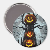 Sakko Laternenkürbis Fantasy Dark Art Magnet (Vorderseite/Rückseite)