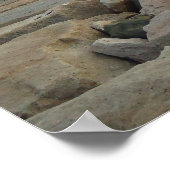 Sakonnet Point Breakwater, Little Compton, RI Poster (Ecke)