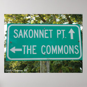 Sakonnet Point, die Commons, Little Compton, RI Poster