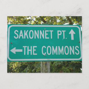 Sakonnet Point, die Commons, Little Compton, RI Postkarte
