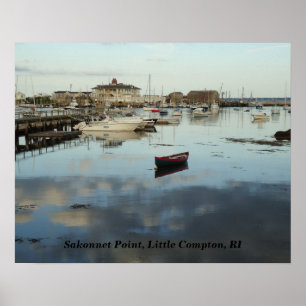 Sakonnet Point, Hafen, Little Compton, RI Poster