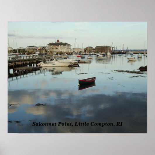 Sakonnet Point, Hafen, Little Compton, RI Poster (Vorne)