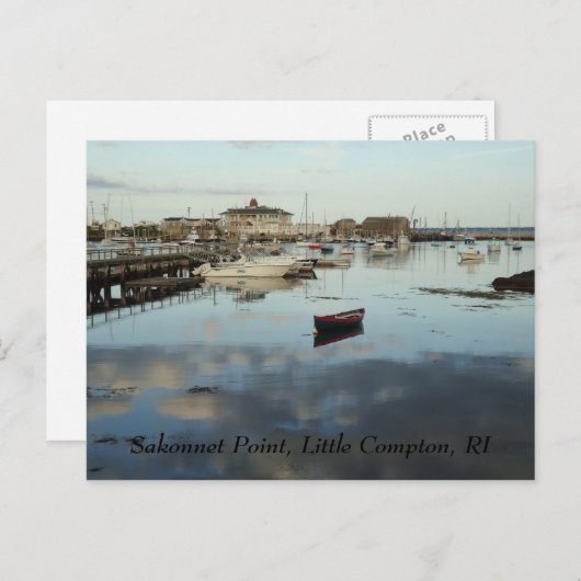 Sakonnet Point Postcard, Little Compton, RI Postkarte (Vorne/Hinten)