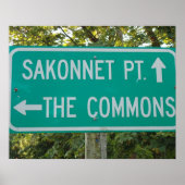 Sakonnet Point, The Commons - Little Compton, RI Poster (Vorne)