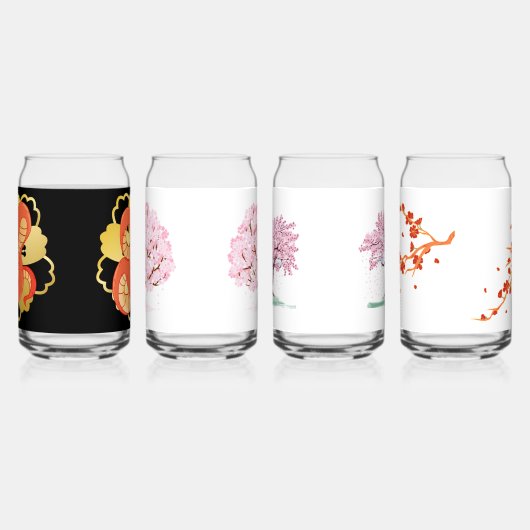 Sakora Blume uns Jahr der chinesischen Schlange Dosenglas (Links)