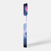 Sakora tree-Moonlit Waterfall with Cherr-pink iPhone Hülle (Rechte Seite)