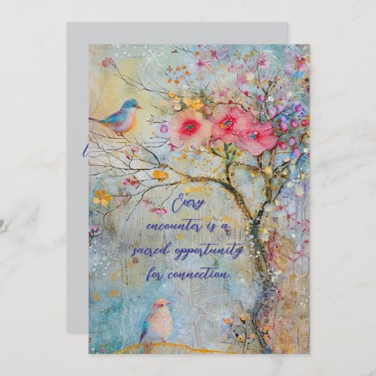 Sakrale Begegnungsflachkarte (Vorne/Hinten)