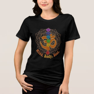 Sakrale Geometrie & Chakras Yoga T-Shirt Tri-Blend Shirt
