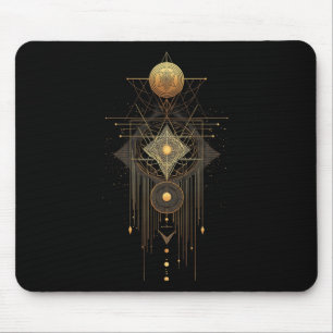 Sakrale Geometrie Metatron Abstrakte Art Deco Spir Mousepad