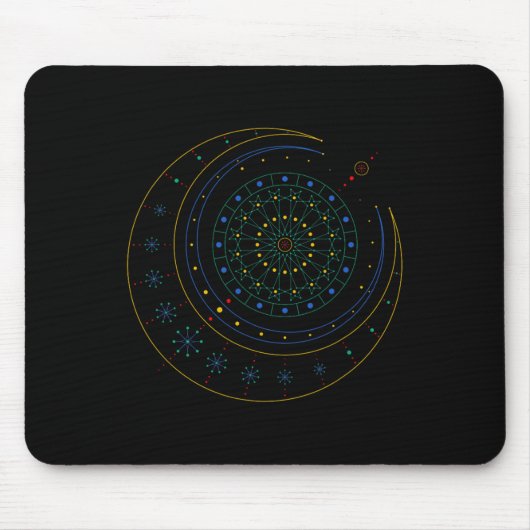 Sakrale Geometrie-Shirt Mousepad (Vorne)