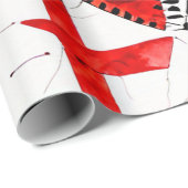 Sakrale Symbole: Rot, Schwarz und Weiß Geschenkpapier (Rolleneckpunkt)