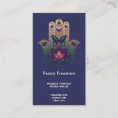 Sakrale Transformation | Hamsa-Hand-Design Visitenkarte (Vorderseite)