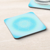 sakraler geometrischer, blau, Metatron, Getränkeuntersetzer (Linke Seite)