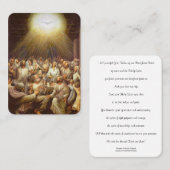 Sakrament der Bestätigungs-Heiliger Geist Visitenkarte (Vorne/Hinten)