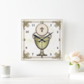 Sakramente Quadratische Wanduhr (Zuhause)