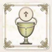 Sakramente Rechteckiger Pappuntersetzer (Vorderseite)