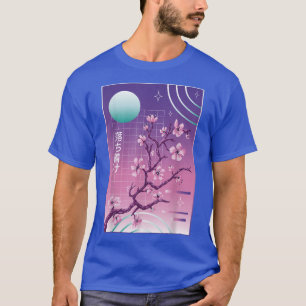 Sakura 80er 90er japanischer Kirschblüten-Vaporwav T-Shirt