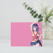 Sakura and a female samurai postkarte (Stehend Vorderseite)