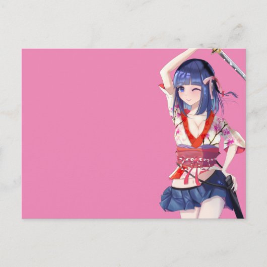 Sakura and a female samurai postkarte (Vorderseite)