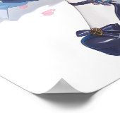 Sakura Anime Pink Cat Girl Poster (Ecke)