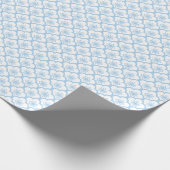 Sakura Baby Blue - White Geschenkpapier (Ecke)