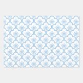 Sakura Baby Blue - White Geschenkpapier Set (Vorderseite 2)