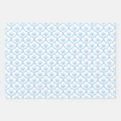 Sakura Baby Blue - White Geschenkpapier Set (Vorderseite)