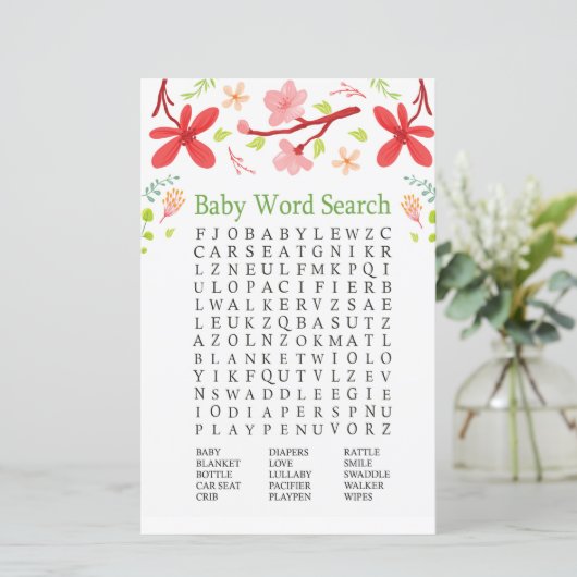 Sakura Baby Shooter Word Search Game (Stehend Vorderseite)