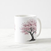 Sakura-Baum-Tasse Kaffeetasse (VorderseiteRechts)