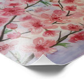 Sakura-Baumblüte und Fuji-Berg Fotodruck (Ecke)