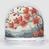 Sakura-Baumzeitschrift Schneekugeln (Rückseite)