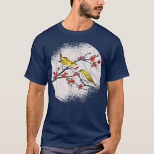 Sakura Bird Animal Lover Vogelbeobachtung Cherry B T-Shirt