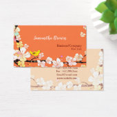 Sakura Bird Cosmetologist Business Cards (Schreibtisch)