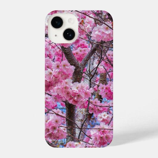 Sakura Bloom Elegance: iPhone 14 Slim Fit Case iPhone Hülle (Rückseite)