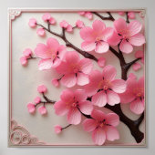 Sakura Blossom Art Poster (Vorne)