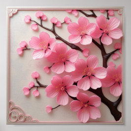 Sakura Blossom Art Poster