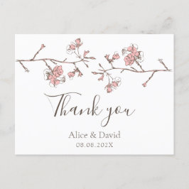 Sakura Blossom Floral Danke Karte