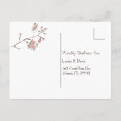 Sakura Blossom Floral Danke Karte (Rückseite)